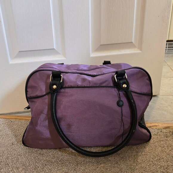 NEW Purple Suitcase bag small luggage carry on travel bag duffel bag briefcase - Picture 7 of 15